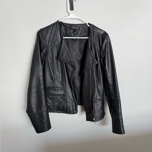 Bagatelle Black Leather Moto Jacket